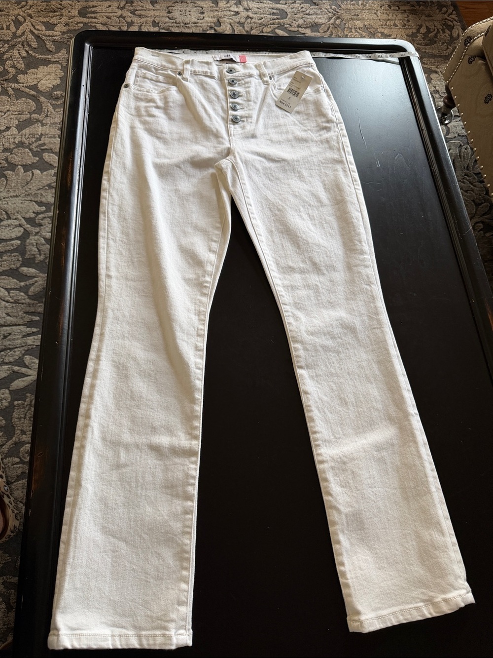 Cabi white Women's High-Rise Button-Fly Jeans